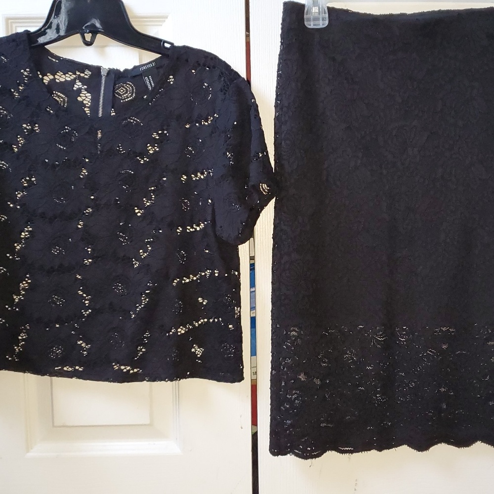 Lace 2 Piece: Skirt and Top